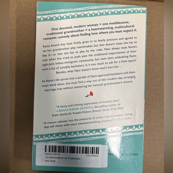 3/$20 The Matchmakers List -by Sonya Lalli; paperback edition - Picture 2 of 3